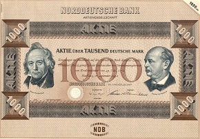 Share_ 25a NDB Aktie 1952